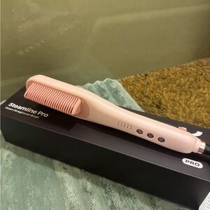 Steamline Pro Pink Hair Straightener Brush